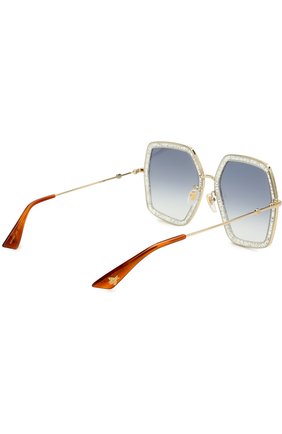 Женские солнцезащитные очки GUCCI золотого цвета по цене 25150 руб., арт. GG0106 006 | Фото 4 Женские солнцезащитные очки GUCCI золотого цвета, арт. GG0106 006 | Фото 4
