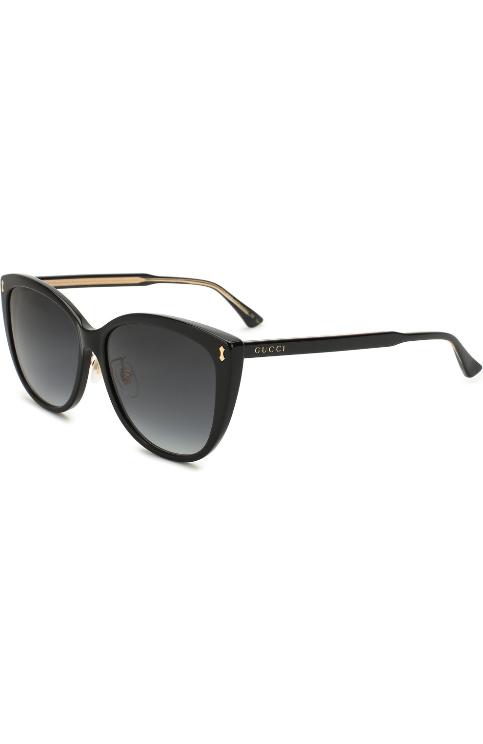 Женские солнцезащитные очки GUCCI черного цвета, арт. GG0193SK 001 | Фото 1