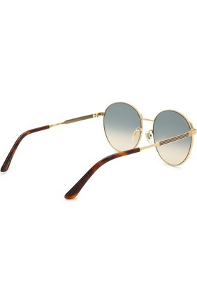Женские солнцезащитные очки GUCCI золотого цвета по цене 26750 руб., арт. GG0206SK 005 | Фото 4 Женские солнцезащитные очки GUCCI золотого цвета, арт. GG0206SK 005 | Фото 4