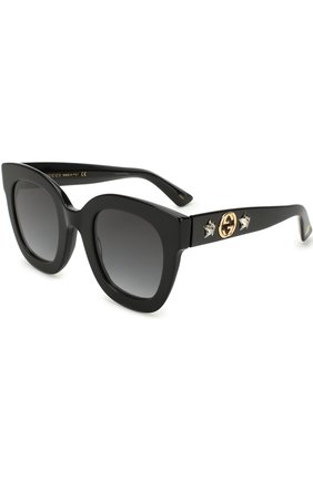 Женские солнцезащитные очки GUCCI черного цвета по цене 32200 руб., арт. GG0208 001 | Фото 1 Женские солнцезащитные очки GUCCI черного цвета, арт. GG0208 001 | Фото 1