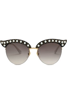 Женские солнцезащитные очки GUCCI черного цвета по цене 41650 руб., арт. GG0212 001 | Фото 3 Женские солнцезащитные очки GUCCI черного цвета, арт. GG0212 001 | Фото 3