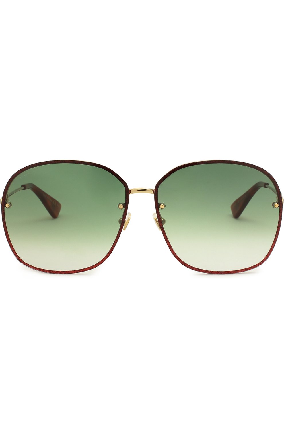 Женские разноцветные солнцезащитные очки Gucci, арт. GG0228 001 купить в ЦУМ | Фото №3 Солнцезащитные очки Gucci разноцветные | Фото №3