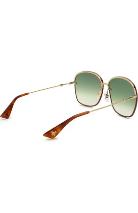 Женские разноцветные солнцезащитные очки Gucci, арт. GG0228 001 купить в ЦУМ | Фото №4 Солнцезащитные очки Gucci разноцветные | Фото №4