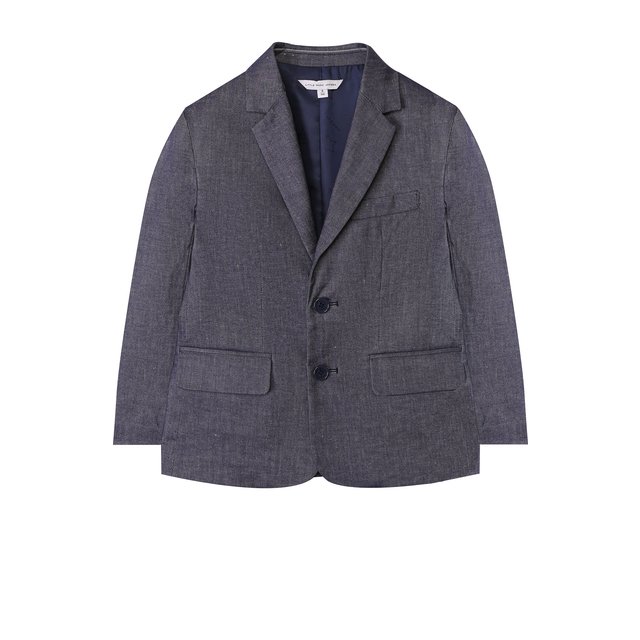 Однобортный пиджак из смеси хлопка и льна MARC JACOBS (THE)