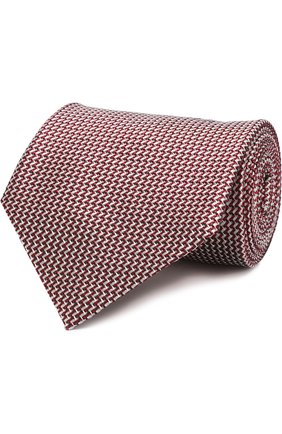 Мужской шелковый галстук TOM FORD красного цвета, арт. 3TF31/XTF | Фото 1 (Материал: Текстиль, Шелк; Статус проверки: Проверено; Принт: С принтом)