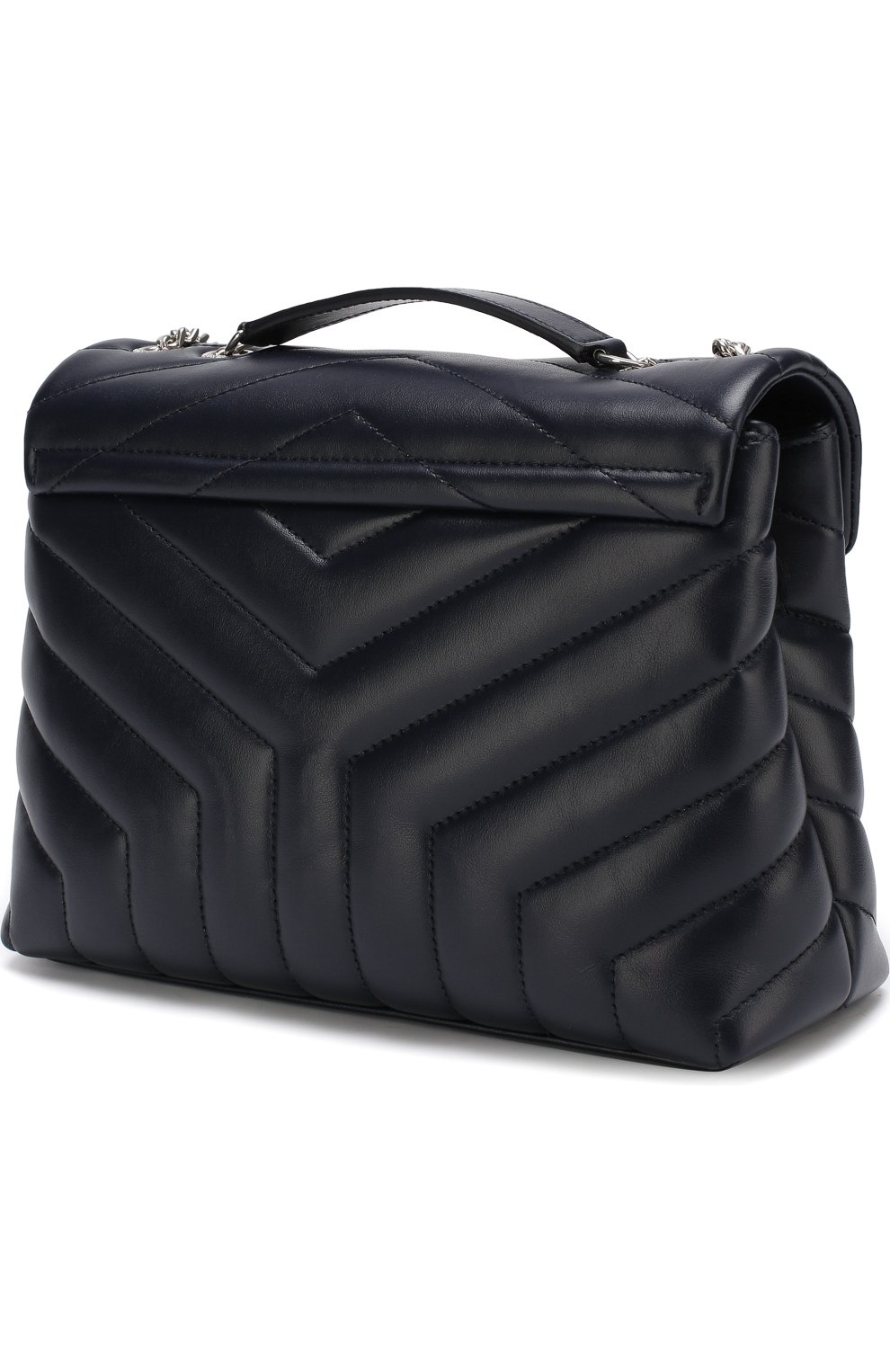 Женская сумка monogram loulou small SAINT LAURENT синего цвета по цене 124000 руб., арт. 494699/DV726 | Фото 3 Женская сумка monogram loulou small SAINT LAURENT синего цвета, арт. 494699/DV726 | Фото 3