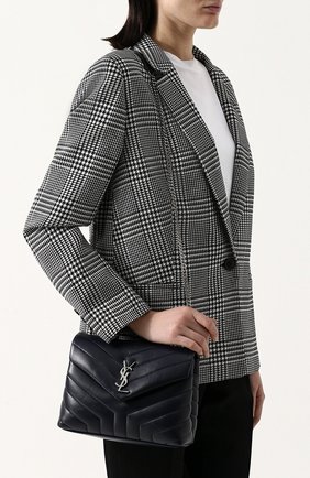Женская сумка monogram loulou small SAINT LAURENT синего цвета по цене 124000 руб., арт. 494699/DV726 | Фото 5 Женская сумка monogram loulou small SAINT LAURENT синего цвета, арт. 494699/DV726 | Фото 5