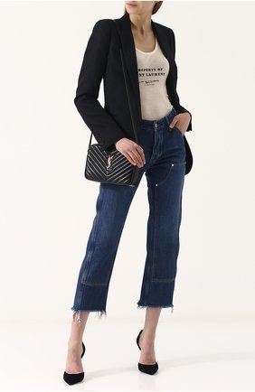 Женская сумка lou medium SAINT LAURENT черного цвета по цене 79800 руб., арт. 520534/DV707 | Фото 2 Женская сумка lou medium SAINT LAURENT черного цвета, арт. 520534/DV707 | Фото 2