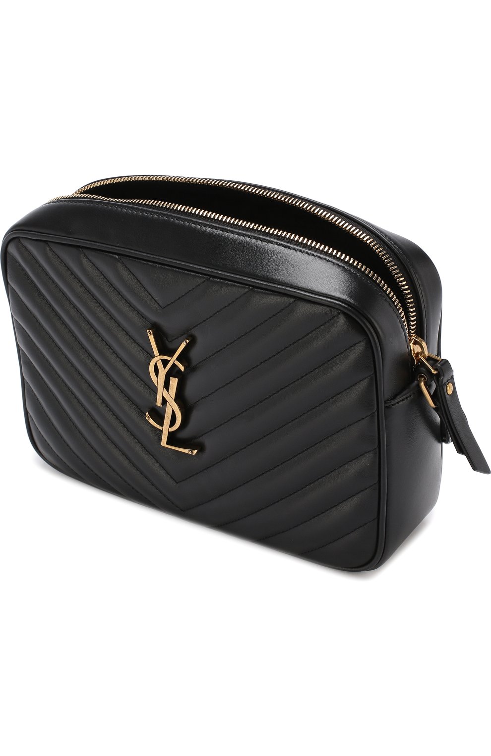 Женская сумка lou medium SAINT LAURENT черного цвета по цене 79800 руб., арт. 520534/DV707 | Фото 4 Женская сумка lou medium SAINT LAURENT черного цвета, арт. 520534/DV707 | Фото 4