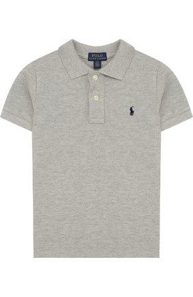 Детское хлопковое поло POLO RALPH LAUREN серого цвета по цене 6265 руб., арт. 321603252 | Фото 1 Детское хлопковое поло POLO RALPH LAUREN серого цвета, арт. 321603252 | Фото 1 (Материал внешний: Хлопок; Рукава: Короткие; Статус проверки: Проверено; Ростовка одежда: 18 мес | 86 см, 3 года | 98 см)