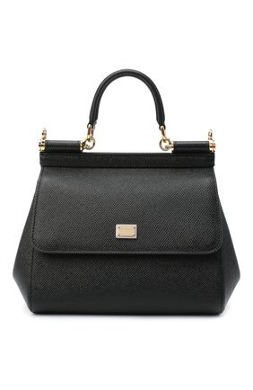 Женская сумка sicily small DOLCE & GABBANA черного цвета по цене 99950 руб., арт. BB6003/A1001 | Фото 1 Женская сумка sicily small DOLCE & GABBANA черного цвета, арт. BB6003/A1001 | Фото 1 (Материал: Натуральная кожа; Сумки-технические: Сумки через плечо, Сумки top-handle; Ремень/цепочка: На ремешке; Статус проверки: Проверено, Проверена категория; Размер: small)