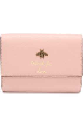 Женская клатч animalier bee GUCCI розового цвета по цене 53000 руб., арт. 498097/A7M0T | Фото 1 Женская клатч animalier bee GUCCI розового цвета, арт. 498097/A7M0T | Фото 1