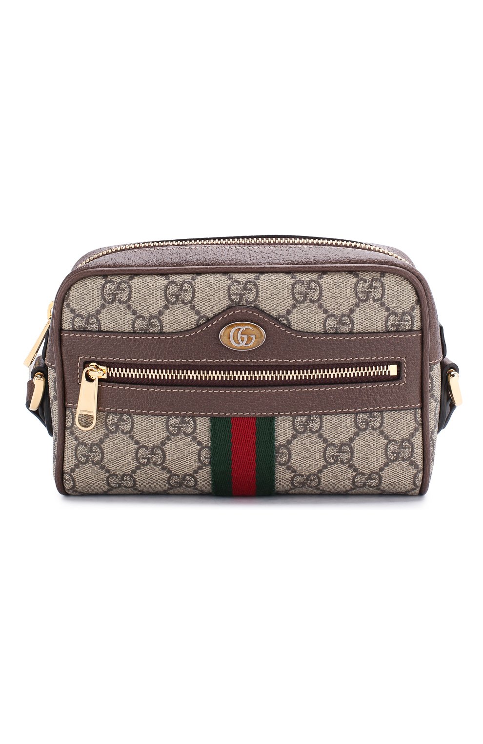 Женская сумка ophidia gg supreme mini GUCCI бежевого цвета, арт. 517350/96IWS | Фото 1