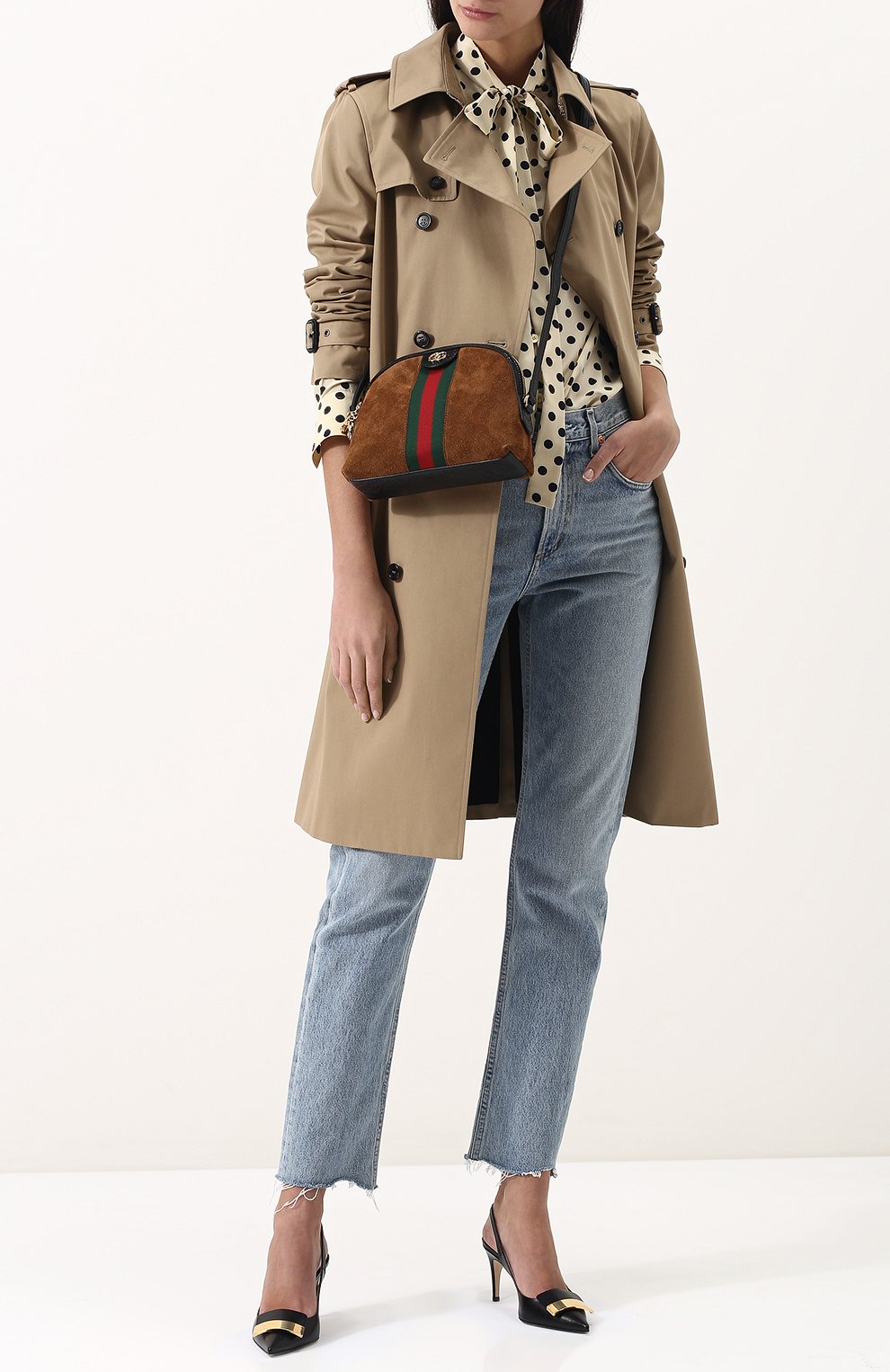 Женская сумка ophidia small GUCCI коричневого цвета по цене 104000 руб., арт. 499621/D6ZYG | Фото 2 Женская сумка ophidia small GUCCI коричневого цвета, арт. 499621/D6ZYG | Фото 2