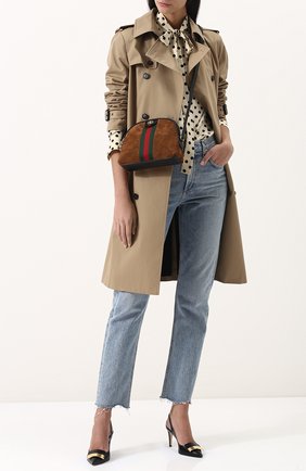 Женская сумка ophidia small GUCCI коричневого цвета по цене 104000 руб., арт. 499621/D6ZYG | Фото 2 Женская сумка ophidia small GUCCI коричневого цвета, арт. 499621/D6ZYG | Фото 2