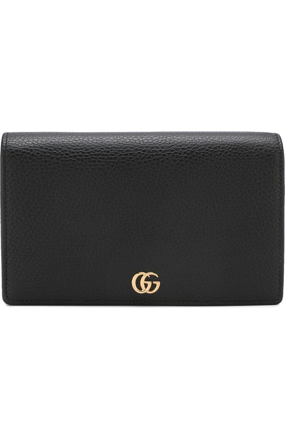 Женская сумка gg marmont mini GUCCI черного цвета, арт. 497985/CA00G | Фото 1