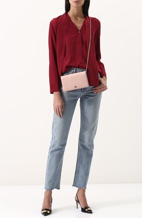 Женская сумка gg marmont mini GUCCI розового цвета по цене 59950 руб., арт. 497985/CA00G | Фото 2 Женская сумка gg marmont mini GUCCI розового цвета, арт. 497985/CA00G | Фото 2