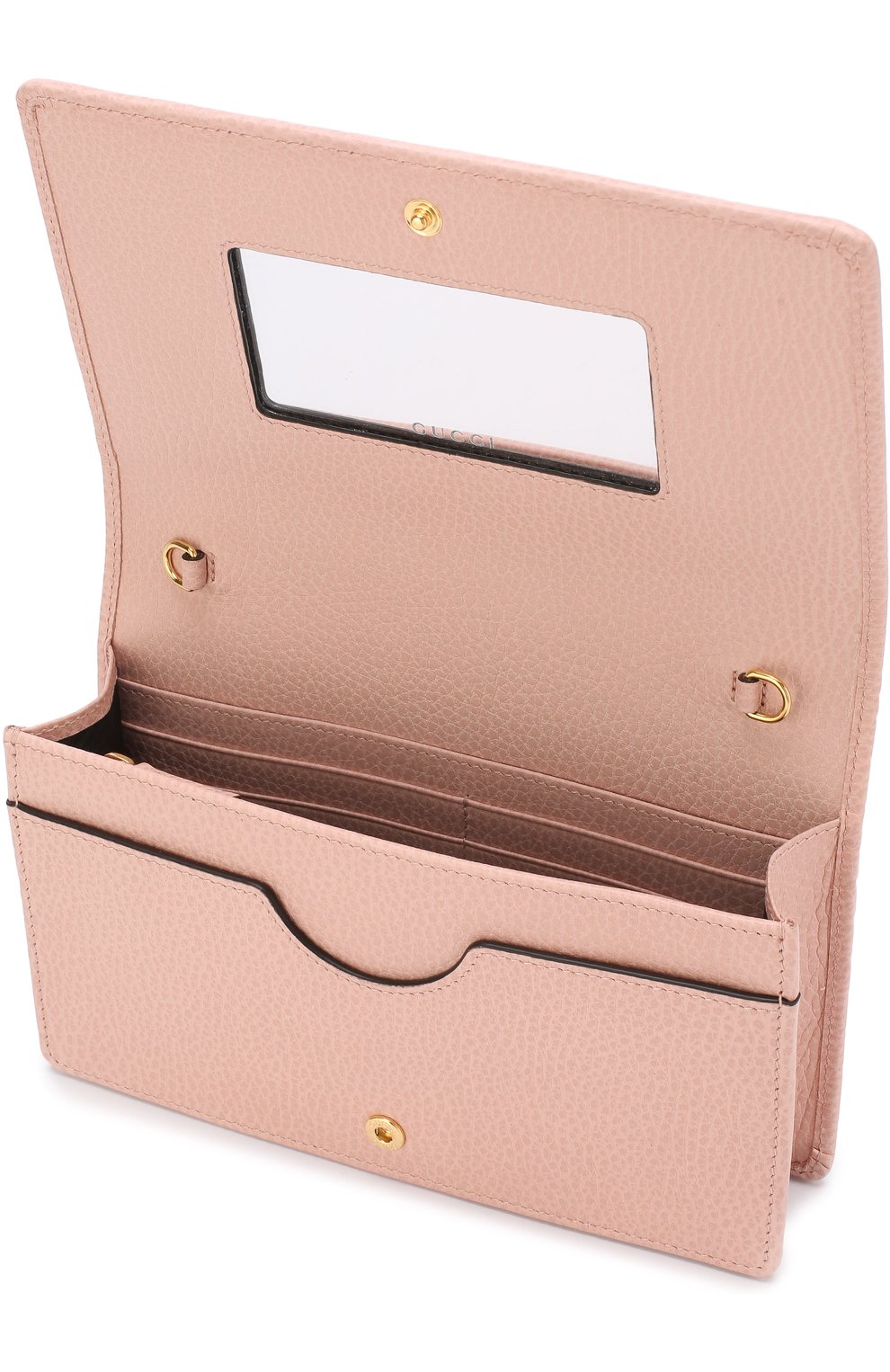 Женская сумка gg marmont mini GUCCI розового цвета по цене 59950 руб., арт. 497985/CA00G | Фото 4 Женская сумка gg marmont mini GUCCI розового цвета, арт. 497985/CA00G | Фото 4
