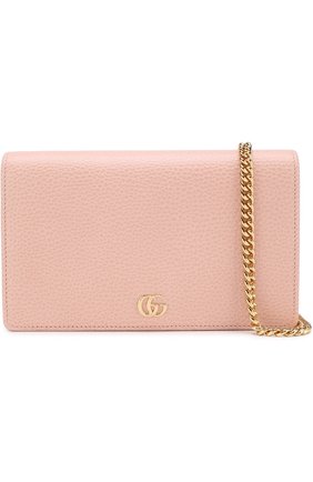 Женская сумка gg marmont mini GUCCI розового цвета по цене 59950 руб., арт. 497985/CA00G | Фото 5 Женская сумка gg marmont mini GUCCI розового цвета, арт. 497985/CA00G | Фото 5