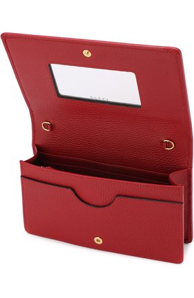 Женская сумка gg marmont mini GUCCI красного цвета по цене 60300 руб., арт. 497985/CA00G | Фото 4 Женская сумка gg marmont mini GUCCI красного цвета, арт. 497985/CA00G | Фото 4