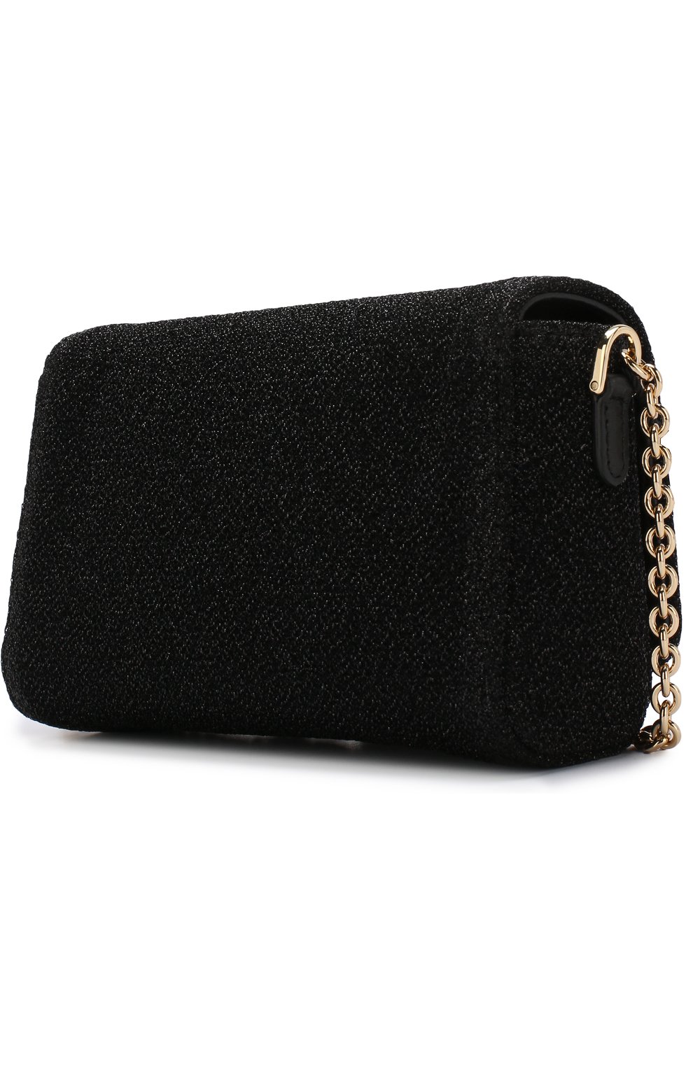 Детская сумка на цепочке DOLCE & GABBANA черного цвета по цене 31550 руб., арт. EB0156/AU160 | Фото 2 Детская сумка на цепочке DOLCE & GABBANA черного цвета, арт. EB0156/AU160 | Фото 2