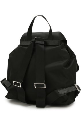 Женский рюкзак из текстиля PRADA черного цвета по цене 88000 руб., арт. 1BZ811-V44-F0002-OOO | Фото 3 Женский рюкзак из текстиля PRADA черного цвета, арт. 1BZ811-V44-F0002-OOO | Фото 3