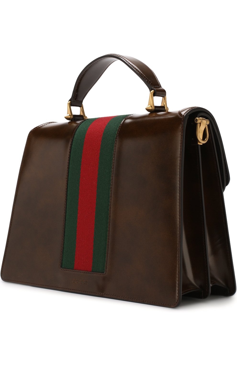 Женская сумка-тоут из кожи medium GUCCI коричневого цвета по цене 294500 руб., арт. 513138/0LBCT | Фото 3 Женская сумка-тоут из кожи medium GUCCI коричневого цвета, арт. 513138/0LBCT | Фото 3