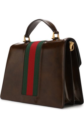 Женская сумка-тоут из кожи medium GUCCI коричневого цвета по цене 294500 руб., арт. 513138/0LBCT | Фото 3 Женская сумка-тоут из кожи medium GUCCI коричневого цвета, арт. 513138/0LBCT | Фото 3