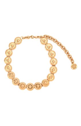 Женское колье tribute meduse VERSACE золотого цвета по цене 78200 руб., арт. DG3G402/DJMT | Фото 1 Женское колье tribute meduse VERSACE золотого цвета, арт. DG3G402/DJMT | Фото 1