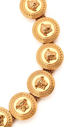 Женское колье tribute meduse VERSACE золотого цвета по цене 78200 руб., арт. DG3G402/DJMT | Фото 2 Женское колье tribute meduse VERSACE золотого цвета, арт. DG3G402/DJMT | Фото 2