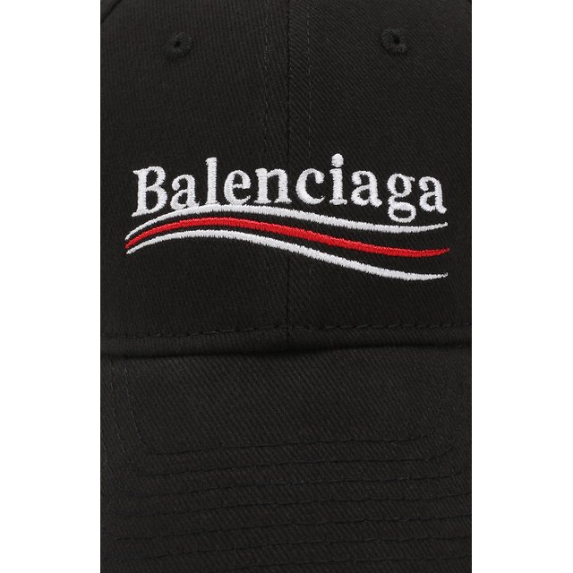 фото Хлопковая бейсболка с логотипом бренда balenciaga