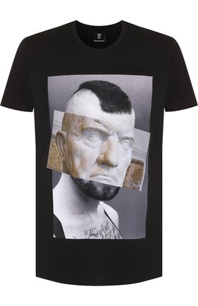 Мужская хаки хлопковая футболка с принтом Diego Venturino, арт. SS18-DV TS GCM купить в ЦУМ | Фото №1 Хлопковая футболка с принтом Diego Venturino хаки | Фото №1