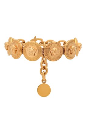 Женский браслет tribute medusa VERSACE золотого цвета по цене 59900 руб., арт. DG0G408/DJMT | Фото 1 Женский браслет tribute medusa VERSACE золотого цвета, арт. DG0G408/DJMT | Фото 1