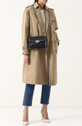 Женская сумка valentino garavani rockstud spike medium VALENTINO черного цвета по цене 79300 руб., арт. PW0B0181/WCI | Фото 2 Женская сумка valentino garavani rockstud spike medium VALENTINO черного цвета, арт. PW0B0181/WCI | Фото 2