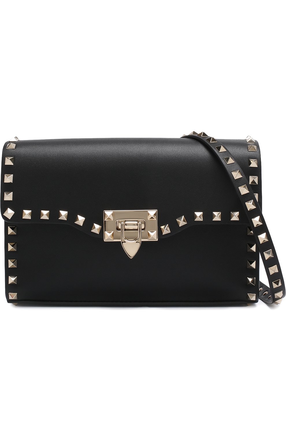 Женская сумка valentino garavani rockstud spike medium VALENTINO черного цвета по цене 79300 руб., арт. PW0B0181/WCI | Фото 5 Женская сумка valentino garavani rockstud spike medium VALENTINO черного цвета, арт. PW0B0181/WCI | Фото 5
