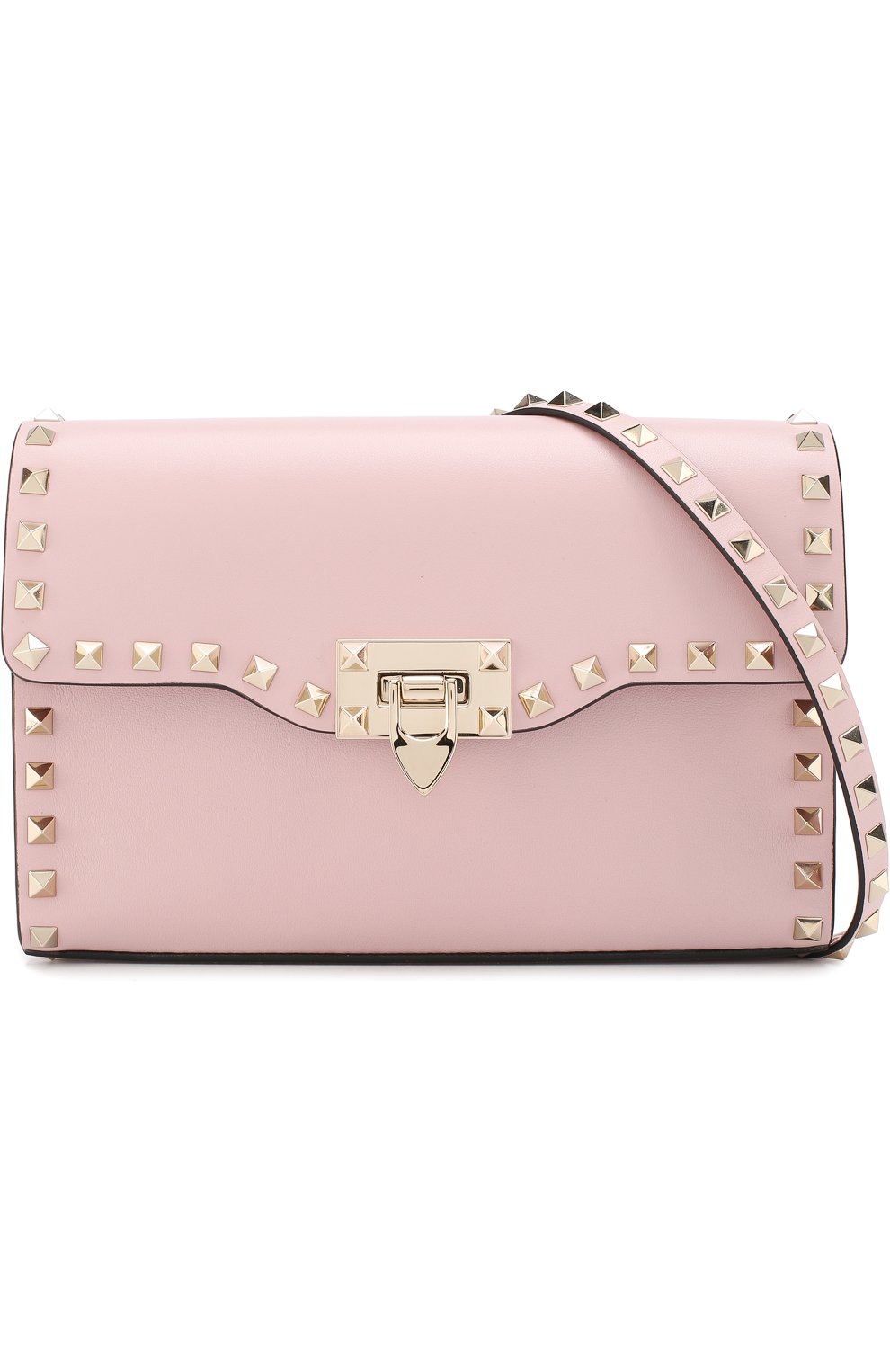 Женская сумка valentino garavani rockstud spike medium VALENTINO светло-розового цвета по цене 79300 руб., арт. PW0B0181/WCI | Фото 5 Женская сумка valentino garavani rockstud spike medium VALENTINO светло-розового цвета, арт. PW0B0181/WCI | Фото 5