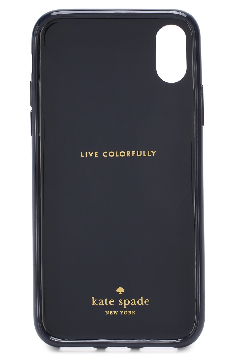 Мужской чехол для iphone х с принтом KATE SPADE NEW YORK голубого цвета по цене 3905 руб., арт. 8ARU2220 | Фото 2 Мужской чехол для iphone х с принтом KATE SPADE NEW YORK голубого цвета, арт. 8ARU2220 | Фото 2