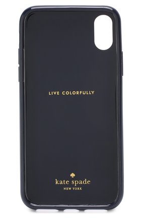 Мужской чехол для iphone х с принтом KATE SPADE NEW YORK голубого цвета по цене 3905 руб., арт. 8ARU2220 | Фото 2 Мужской чехол для iphone х с принтом KATE SPADE NEW YORK голубого цвета, арт. 8ARU2220 | Фото 2