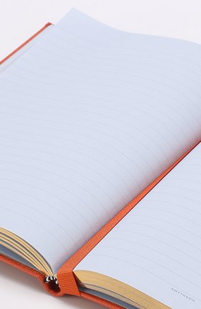 Мужской записная книжка с кожаной обложкой SMYTHSON оранжевого цвета по цене 12900 руб., арт. 1020808 | Фото 3 Мужской записная книжка с кожаной обложкой SMYTHSON оранжевого цвета, арт. 1020808 | Фото 3