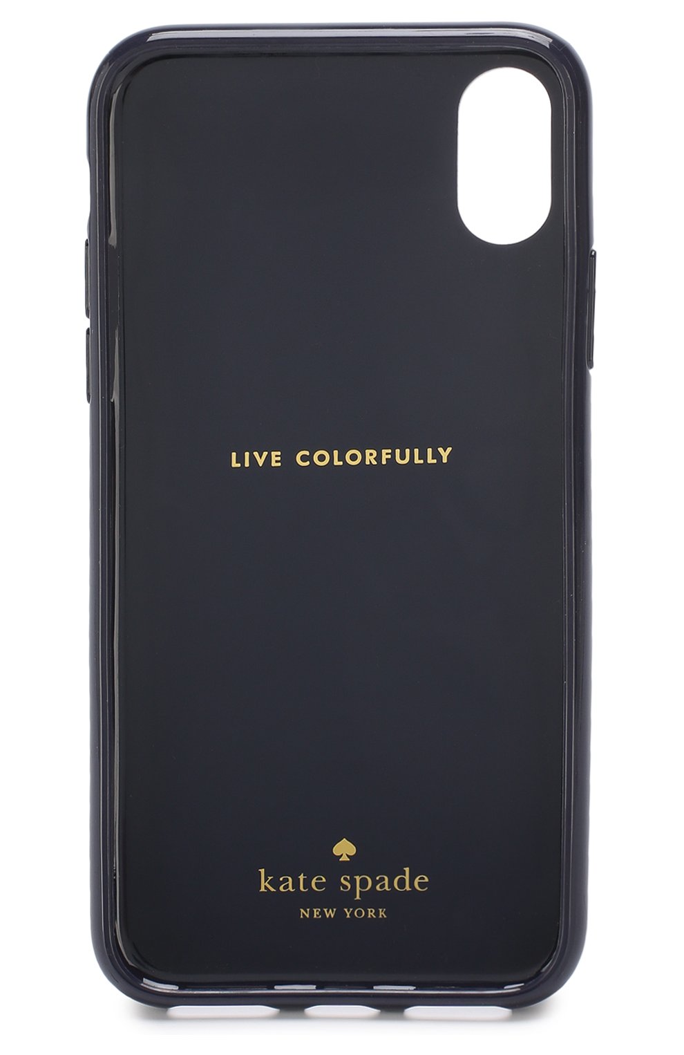 Мужской чехол для iphone х с принтом KATE SPADE NEW YORK темно-синего цвета по цене 4315 руб., арт. 8ARU2225 | Фото 2 Мужской чехол для iphone х с принтом KATE SPADE NEW YORK темно-синего цвета, арт. 8ARU2225 | Фото 2