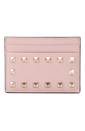 Кожаный футляр для кредитных карт Valentino Garavani Rockstud | Фото №1 Кожаный футляр для кредитных карт Valentino Garavani Rockstud | Фото №1