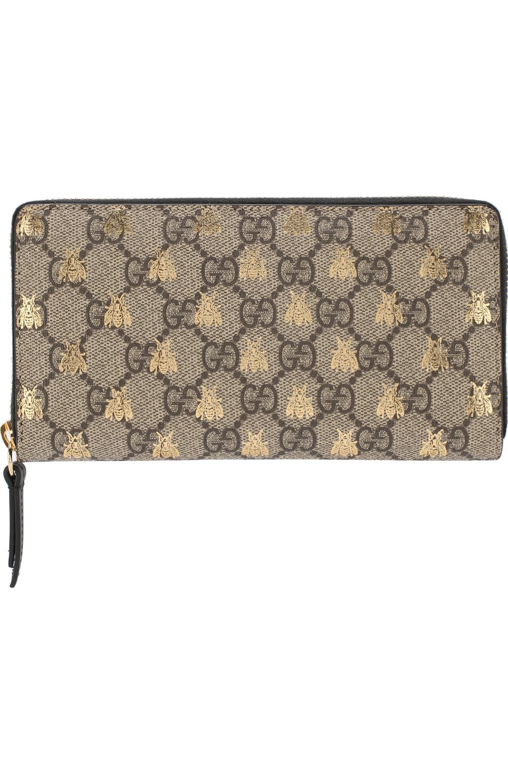 Женские портмоне gg supreme на молнии GUCCI бежевого цвета, арт. 410102/9F26G | Фото 1