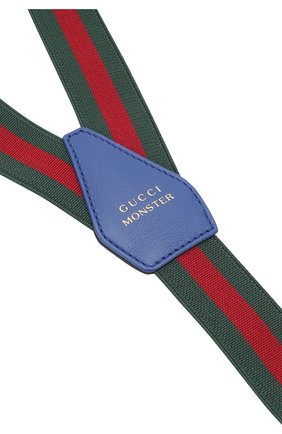 Детские подтяжки GUCCI зеленого цвета по цене 14600 руб., арт. 502405/HINAN | Фото 3 Детские подтяжки GUCCI зеленого цвета, арт. 502405/HINAN | Фото 3