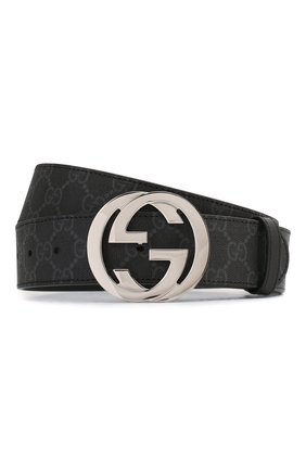 Мужской ремень gg supreme GUCCI черного цвета по цене 28500 руб., арт. 411924/KGDHX | Фото 1 Мужской ремень gg supreme GUCCI черного цвета, арт. 411924/KGDHX | Фото 1