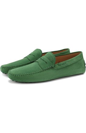 Мужские замшевые мокасины с перемычкой TOD’S зеленого цвета по цене 29950 руб., арт. XXM0E000010RE0V201 | Фото 1 Мужские замшевые мокасины с перемычкой TOD’S зеленого цвета, арт. XXM0E000010RE0V201 | Фото 1