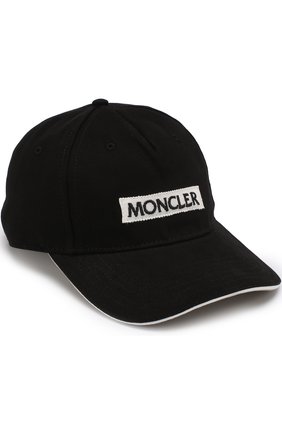 Женская хлопковая бейсболка с нашивкой MONCLER черного цвета по цене 7740 руб., арт. D1-093-00391-00-0391B | Фото 1 Женская хлопковая бейсболка с нашивкой MONCLER черного цвета, арт. D1-093-00391-00-0391B | Фото 1