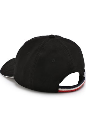 Женская хлопковая бейсболка с нашивкой MONCLER черного цвета по цене 7740 руб., арт. D1-093-00391-00-0391B | Фото 2 Женская хлопковая бейсболка с нашивкой MONCLER черного цвета, арт. D1-093-00391-00-0391B | Фото 2