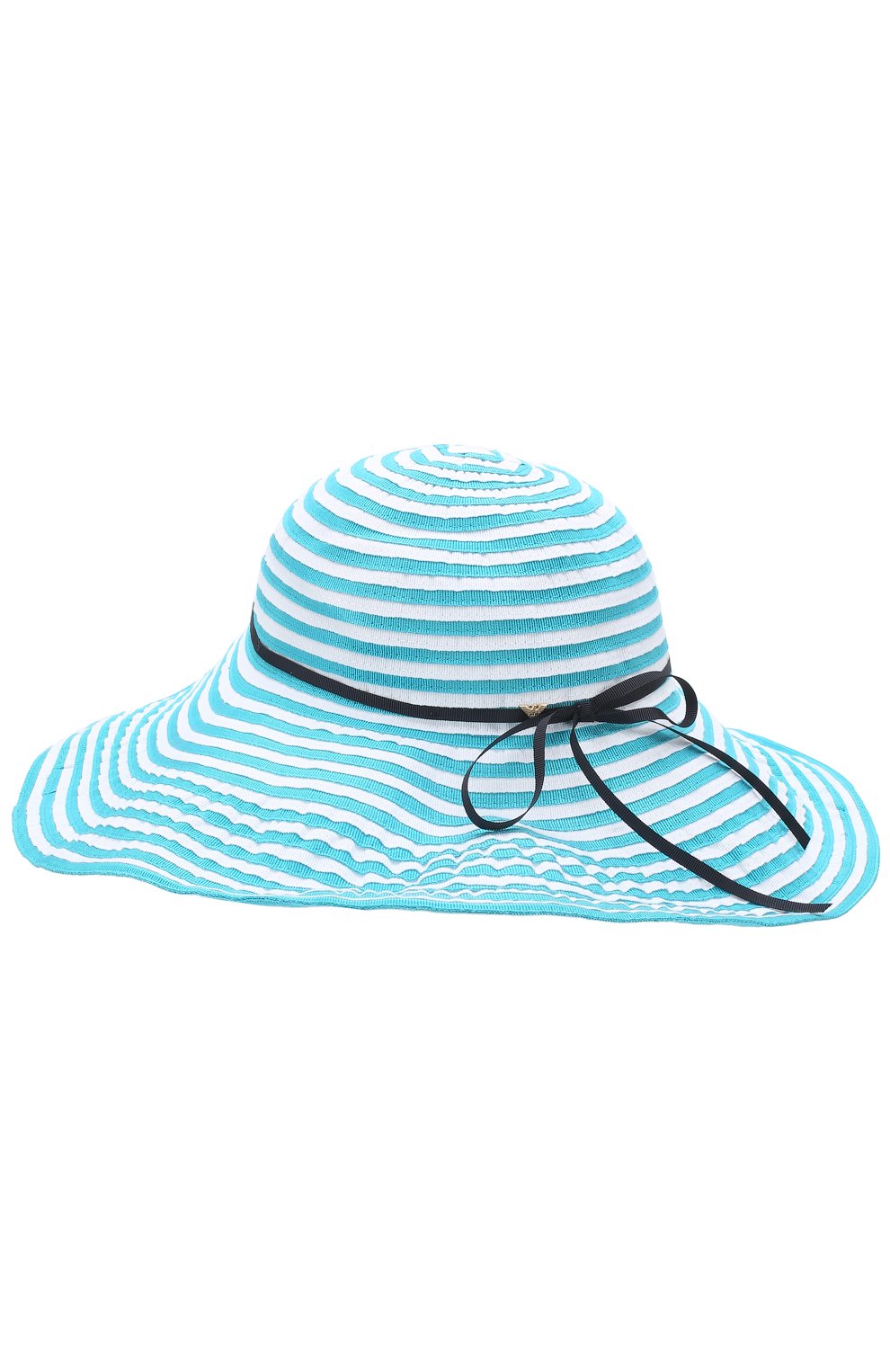 Детская шляпа с широкими полями ARMANI JUNIOR голубого цвета, арт. 394542/8P506 | Фото 2 (Материал: Текстиль, Синтетический материал, Хлопок; Статус проверки: Проверено, Проверена категория)