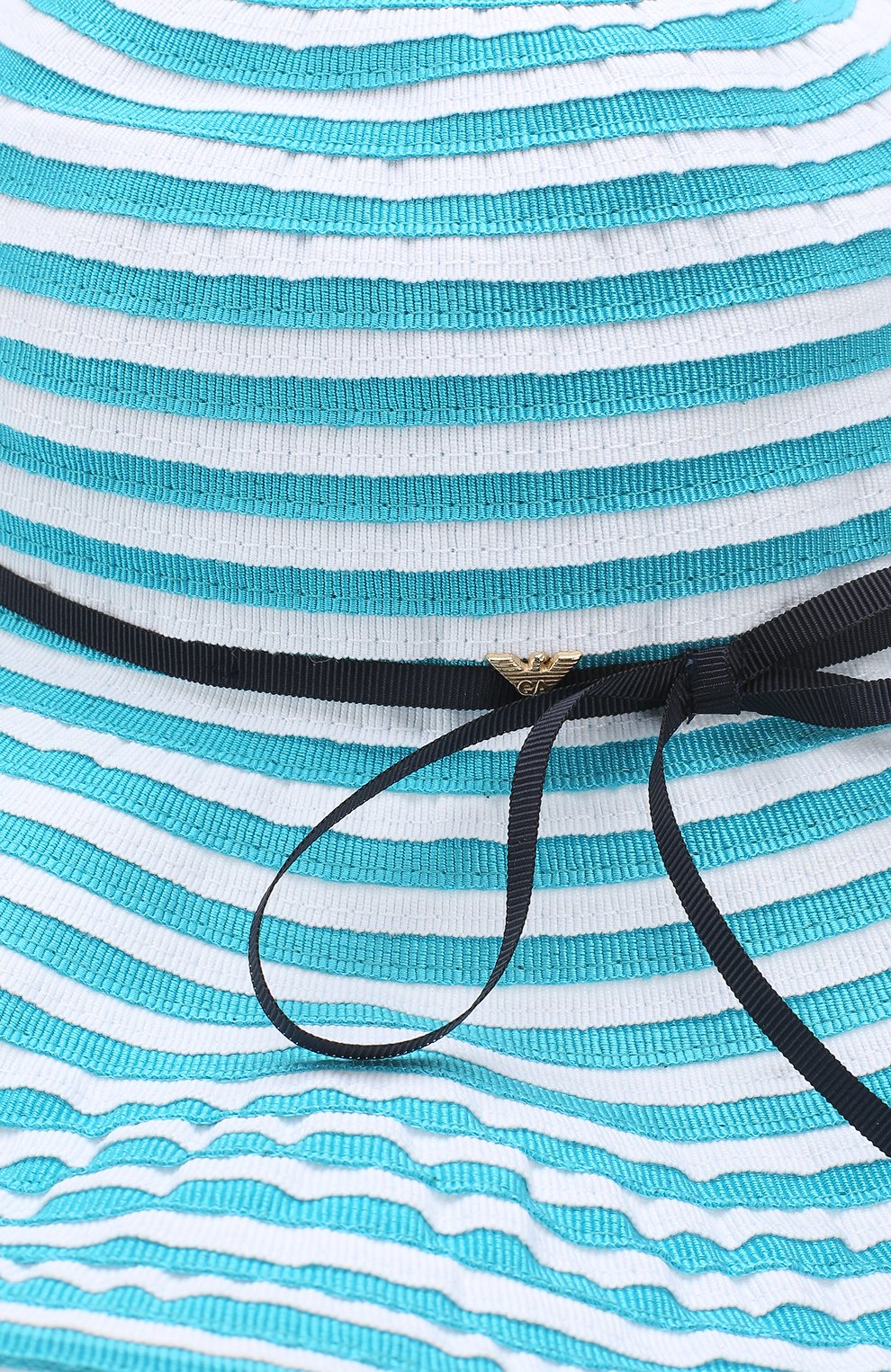 Детская шляпа с широкими полями ARMANI JUNIOR голубого цвета, арт. 394542/8P506 | Фото 3 (Материал: Текстиль, Синтетический материал, Хлопок; Статус проверки: Проверено, Проверена категория)