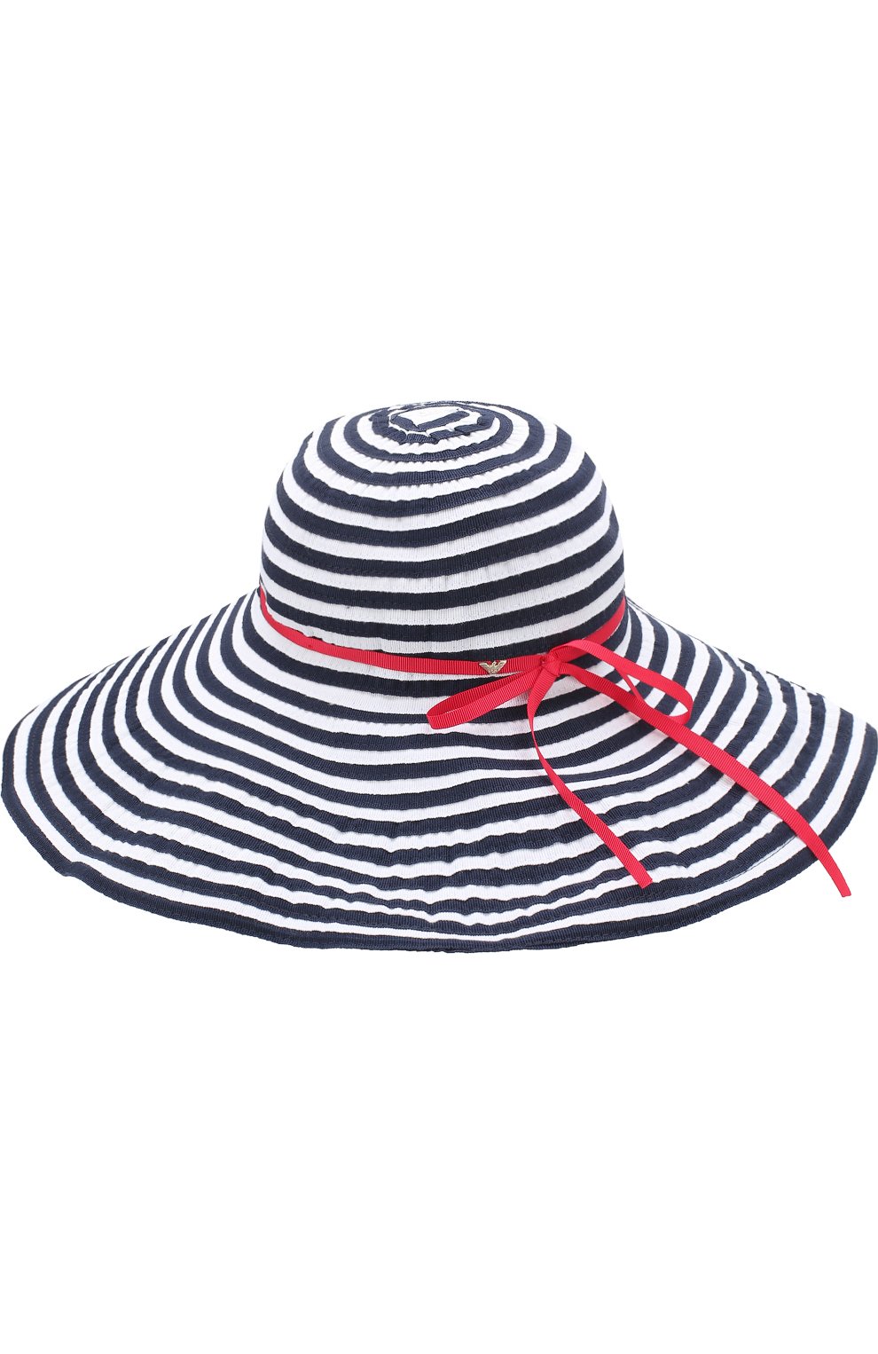 Детская шляпа с широкими полями ARMANI JUNIOR синего цвета, арт. 394542/8P506 | Фото 2 (Материал: Текстиль, Синтетический материал, Хлопок; Статус проверки: Проверено, Проверена категория)